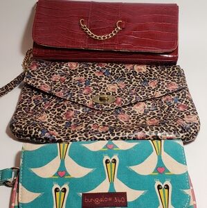 Trio of Wristlet Purses 3 Clutch Purses